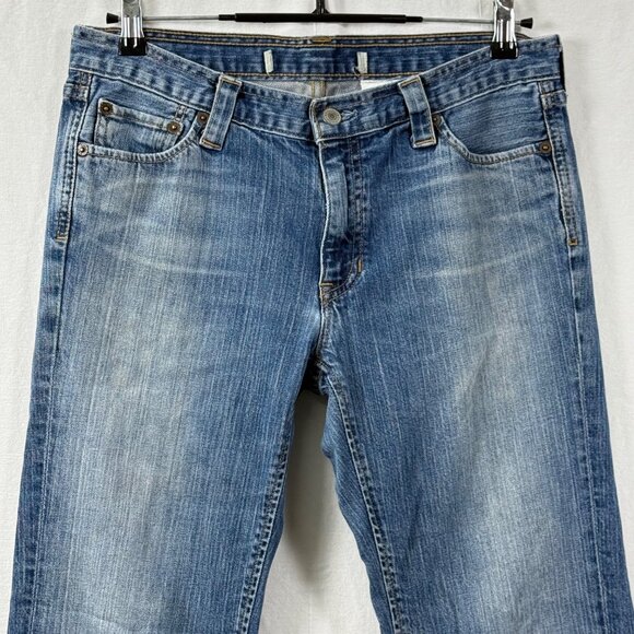 VTG Gap 1969 Jeans Womens Sz 6 Low Rise Straight Loose Fit Medium Wash 90s Denim - Picture 9 of 11